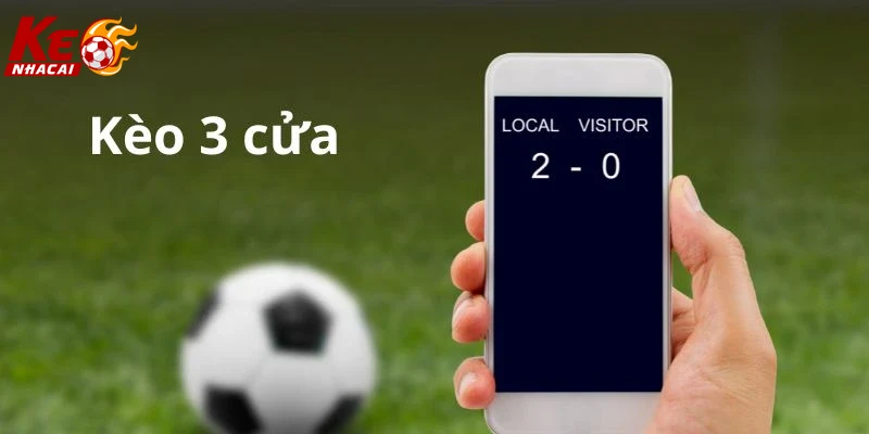 Minh họa giao diện phân tích kèo 3 cửa trên website cá cược